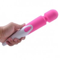 Wand Massager Rechargeable 10 Function Waterproof Silicone Pink (TOP SELLER!)